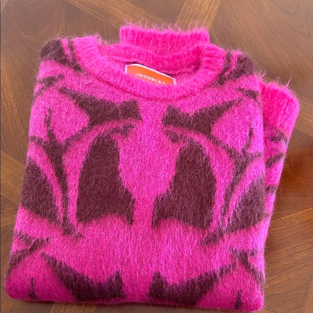 La DoubleJ Camden Jumper Bordeaux Fuchsia - Picture 2 of 12